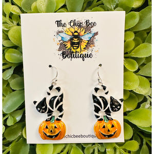 Pumpkin & Cat Dangles