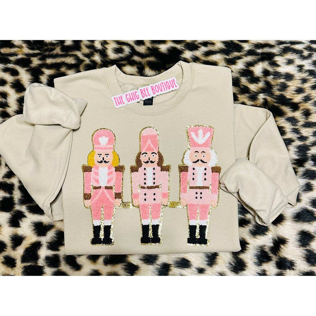 Nutcracker Chenille Patch Sweatshirt