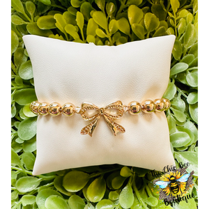 Gold Bracelet with Bow