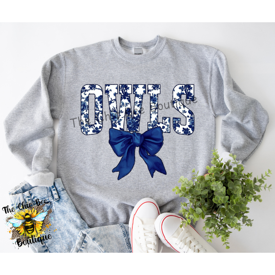 Owls Toile Sweatshirt