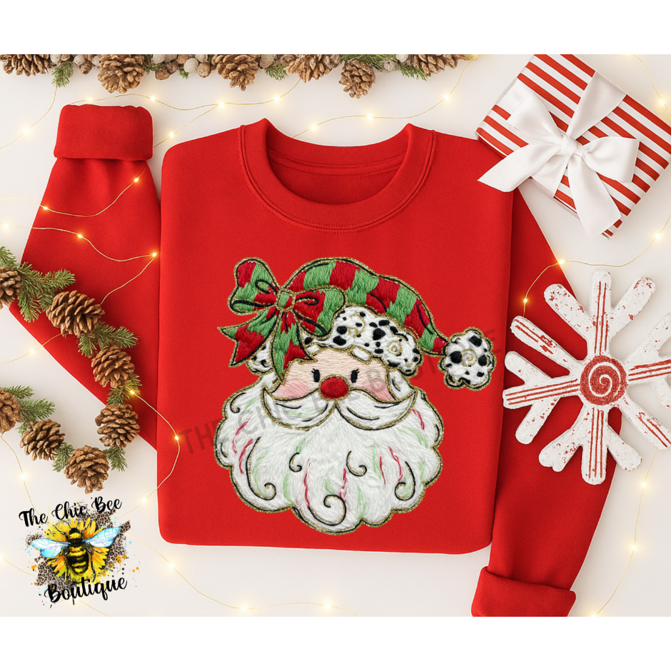 Whimsical Santa Face