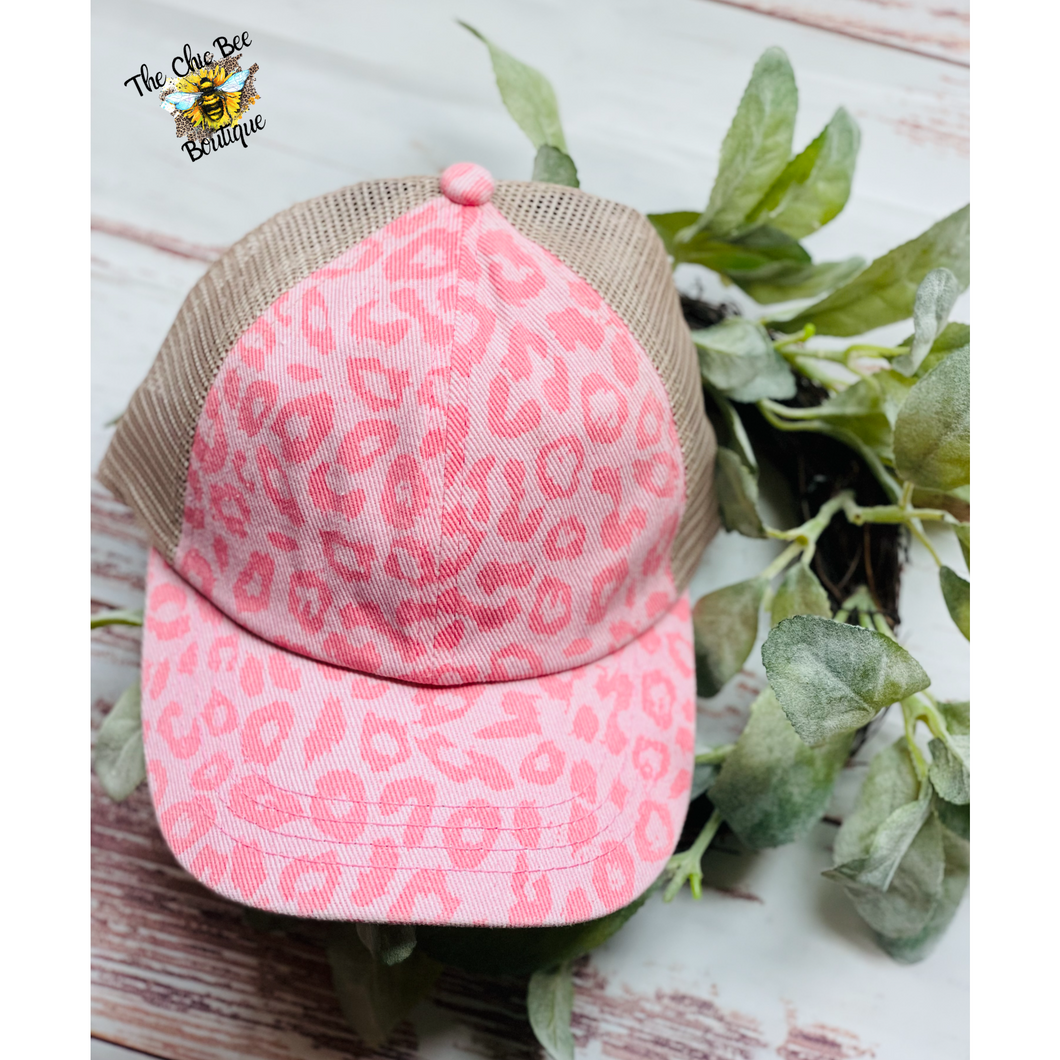 C.C. Pink Leopard Cap