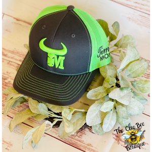 Charcoal & Neon Green Snapback