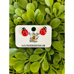 Lady Bug Studs